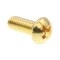 Prime-Line Machine Screw, Round Head, Phil/Sltd Comb Drive No. 10-32 X 1/2in Solid Brass 25PK 9004082 - alternate 1